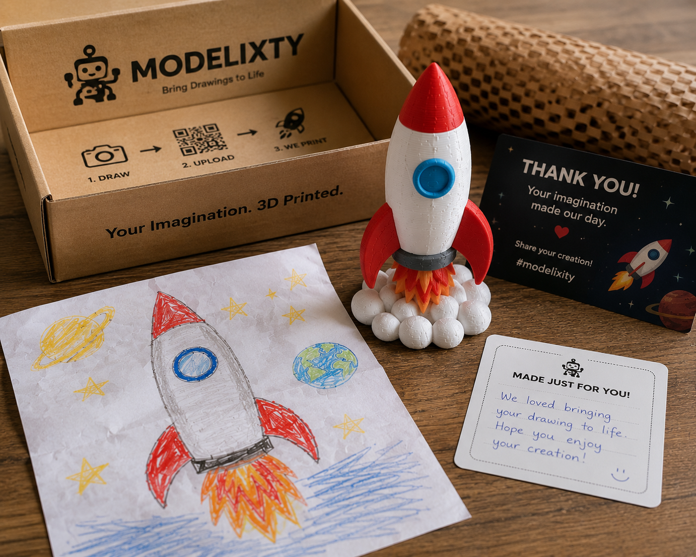 Unboxing razzo spaziale Modelixity